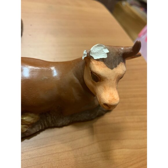 Hand Painted Duncan Nativity Set Ceramic 9 Pieces Brown T4 - Picture 7 of 7